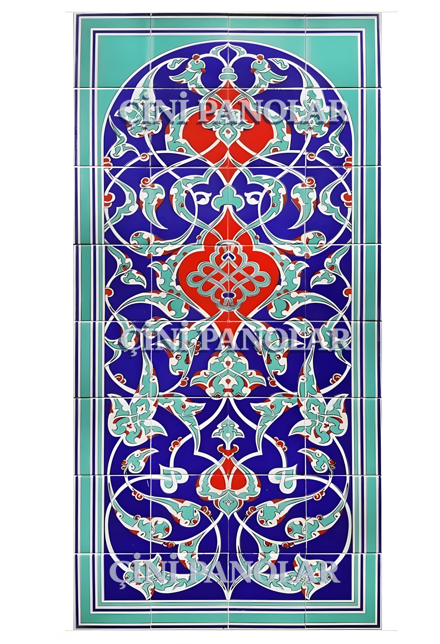 Çini Panolar - 10, Çini Pano Kütahya El Yapımı 80x160