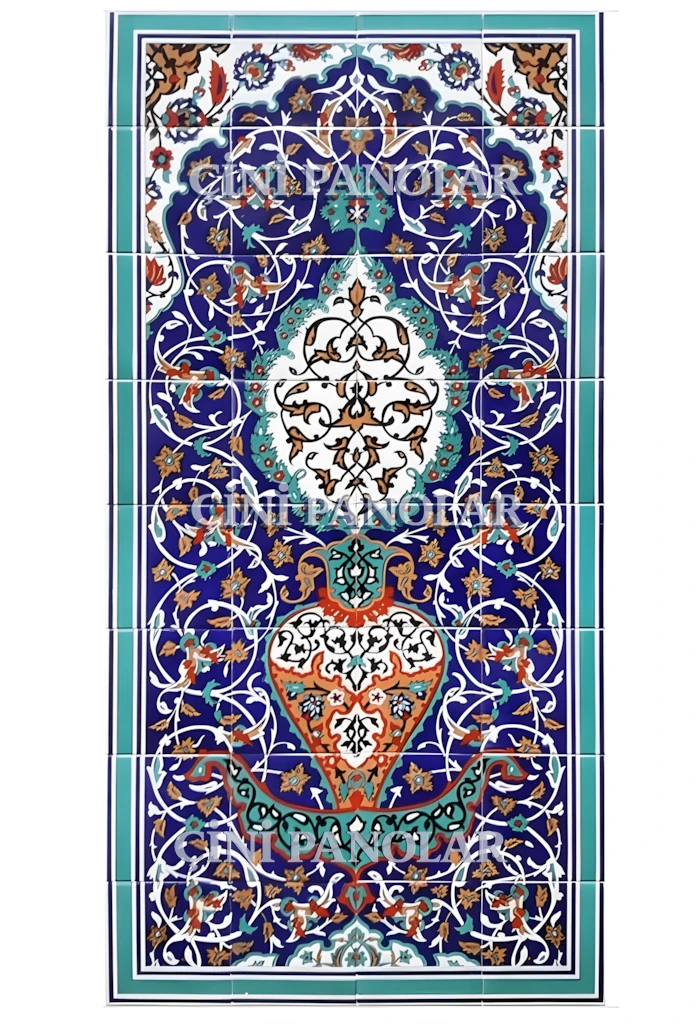 Çini Panolar - 25, Seramik Çini Tablo Modelleri El Yapımı 80x160