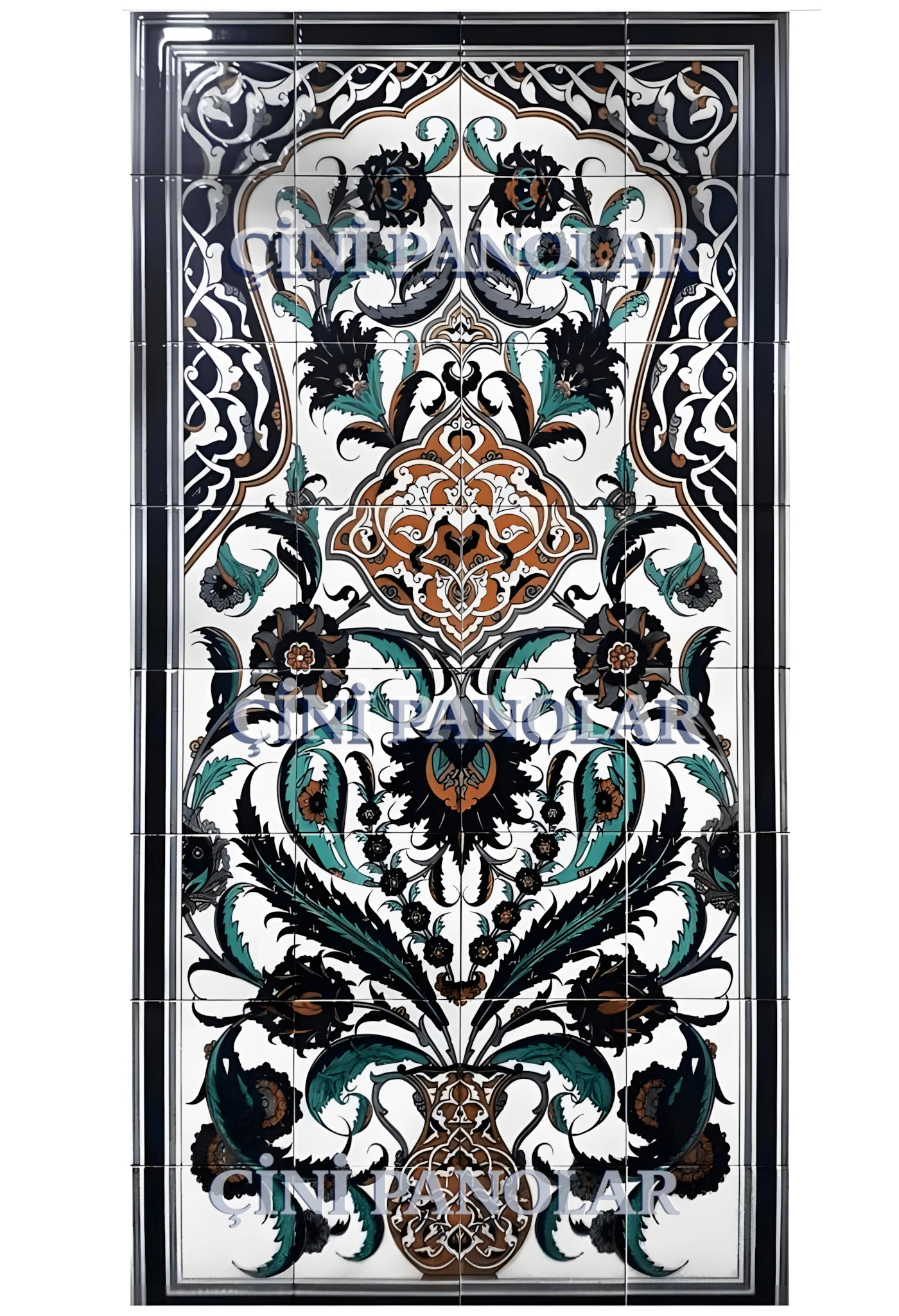 Çini Panolar - 35, El Yapımı Çini Pano Görselleri